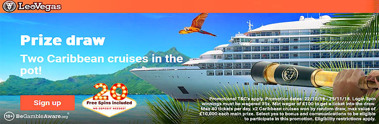 win a cruise and free spins
